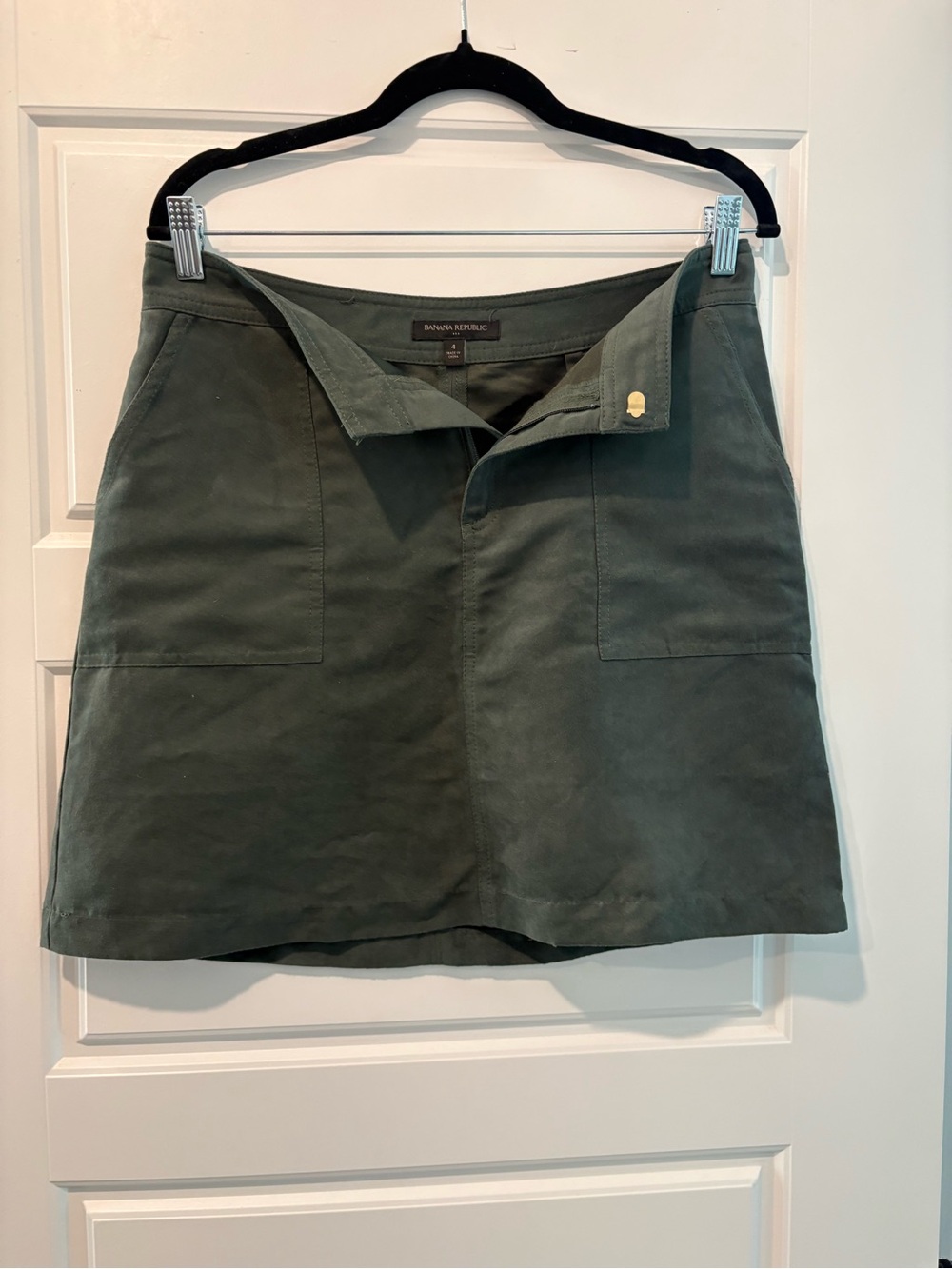 Banana Republic Dark Olive Green Mini Skirt